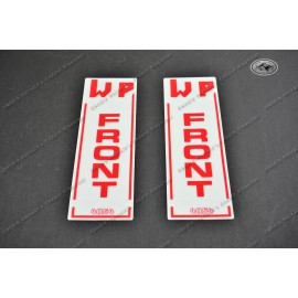 White Power WP Super Front Suspension 4054 Fork Decal Kit Translucent Clear