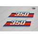 Radiator spoiler decals KTM 250 1986