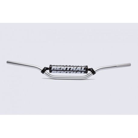 Renthal Handlebar Aluminium Silver Enduro Jeff Ward (width 794mm, height 101mm) with handlebar pad