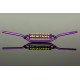 Renthal Handlebar Aluminium Retro 90s Purple Enduro RC High (width 814mm, Height 119mm) with handlebar pad