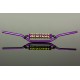 Renthal Handlebar Aluminium Retro 90s Purple RC OE Honda Kawasaki (width 802mm, Height 97mm) with handlebar pad