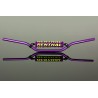 Renthal Handlebar Aluminium Retro 90s Purple RC OE Honda Kawasaki (width 802mm, Height 97mm) with handlebar pad