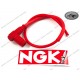 NGK Racing Spark Plug Cover complete with cable red Silicone 5k Ohms
