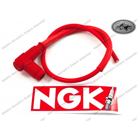 NGK Racing Zündkerzenstecker fertig mit Kabel rot 5k Ohm