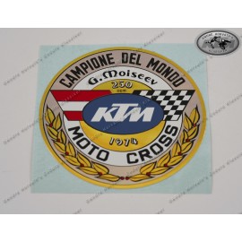 Aufkleber KTM Motocross Weltmeister 1974