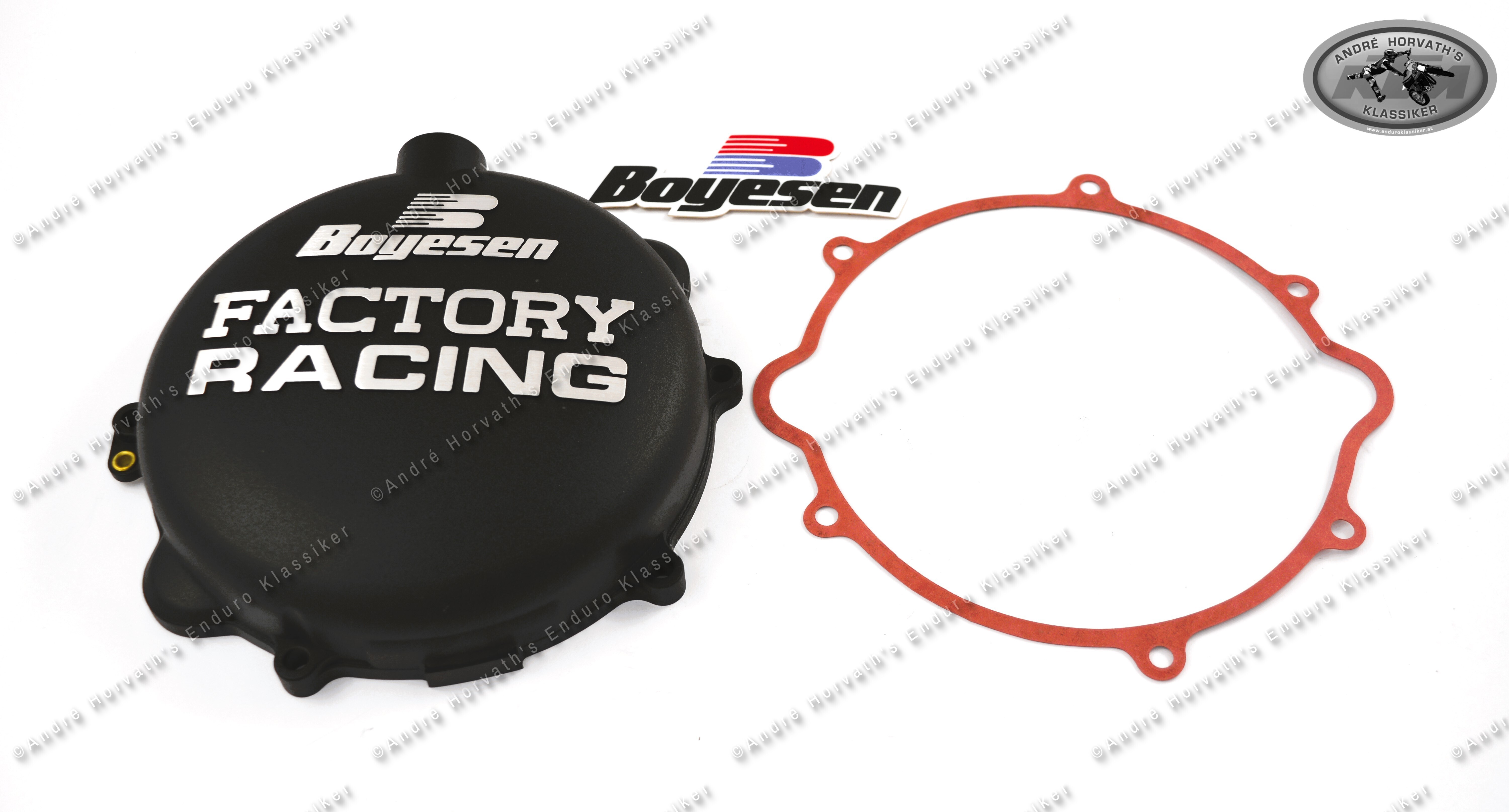 Boyesen Factory Racing Clutch Cover Black for KTM 250 SX 2003-2012