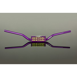 Renthal Fatbar Handlebar Aluminium Retro 90s Purple Honda CRF Kawasaki KX KXF 28,6mm