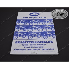 KTM Ersatzteilkatalog Rahmen 1981