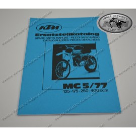 KTM Spare Parts Manual Frame MC5 1977