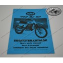 spare parts manual frame KTM 420 MC80 issue May 1979 German/English/Italian/French