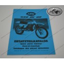 Ersatzteilkatalog Fahrwerk KTM 420 MC80 Ausgabe Mai 1979 Deutsch/Englisch/Italienisch/Französisch