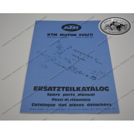 André Horvath's - enduroklassiker.at - Tools and Literature - KTM Spare Parts Manual Engine 250 81/82