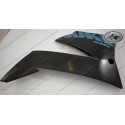 Radiator Spoiler right KTM 640 Duke 2004 black decals in mould, used, scratches at mounting hole