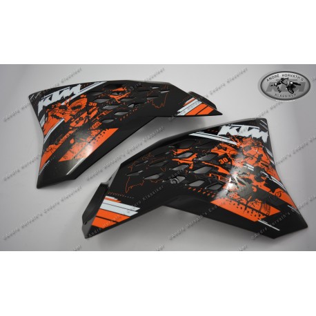 Spoiler Set schwarz mit Dekor KTM 65 SX Modell 2009 4620805400030A