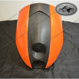 Lichtmaske schwarz orange KTM Duke 2002 58708001000 gebraucht, rechts abgekratzt
