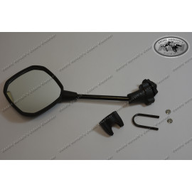 Rear View Mirror Plastic housing Black left or right, monting with clamp