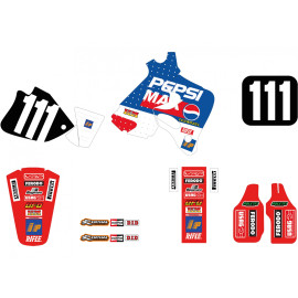 Decal Kit Tecnosel Vintage Honda Pepsi 1994 CR 125 95-97, CR250 95-96