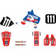 Decal Kit Tecnosel Vintage Honda USA 1995 CR 125 95-97, CR250 95-96