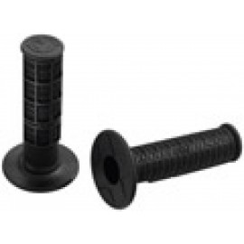Moose Racing grips black, half waffle design with high traction chevrons,