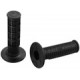 Moose Racing grips black, half waffle design with high traction chevrons,