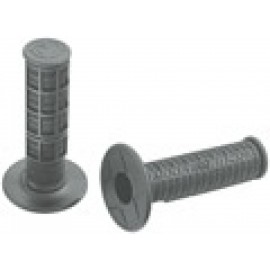 Moose Racing grips grey, half waffle design with high traction chevron