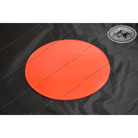 Startnummerntafel Plastik rot oval, Grösse 280x230mm z. B. Maico, Honda etc.