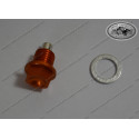 Oil Drain Plug magnetic M12x1,5 Orange anodised complete with seal ring