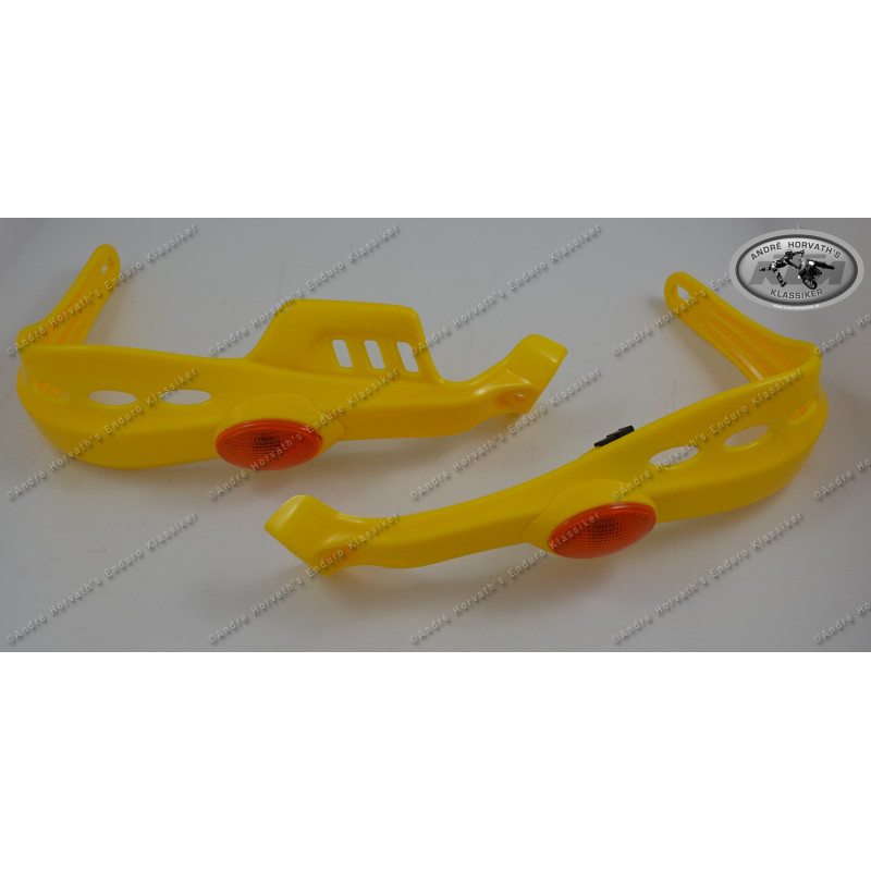 Acerbis Rally Brush Handguards Kit yellow with turn signals without