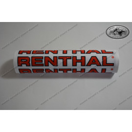 Renthal Vintage Handlebar Pad Textile Polyester Standard 22mm Retro 90s White Red