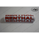 Renthal Vintage Handlebar Pad Textile Polyester Standard 22mm Retro 90s White Red