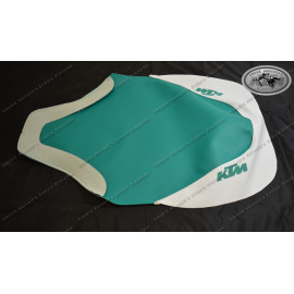 Seat Cover KTM 500 LC4 and 600 LC4 Model 1992 Mint & Pepper Design with white