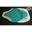 Seat Cover KTM 500 LC4 and 600 LC4 Model 1992 Mint & Pepper Design with white