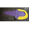 Seat Cover Purple Black Yellow with purple Logo KTM 400 LC4, 620 LC4 Supercompetition Model 1995