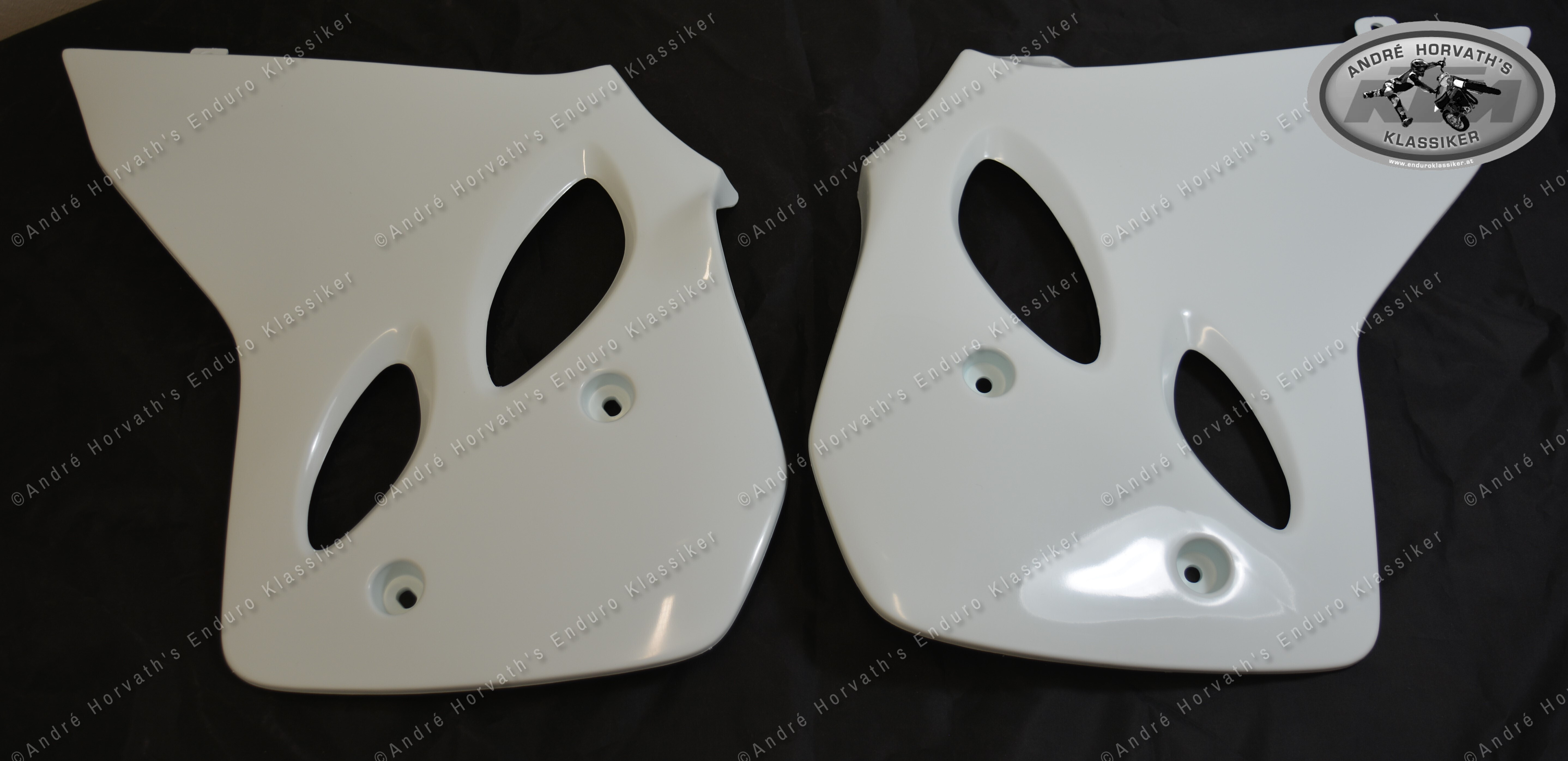 Radiator spoiler kit white KTM 400/600/620 LC4 EGS Enduro Model