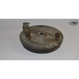 Brake Anchor plate rear loose KTM MC Models 1981 550.10.130.600 used in good condition