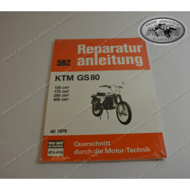 Repair Manual KTM GS80 in German all models 125/175/250/400 from 1979 onwards