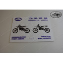 owner's manual KTM 125/350/500/540 MX/EGS model 1990, in German/English/Italian/French