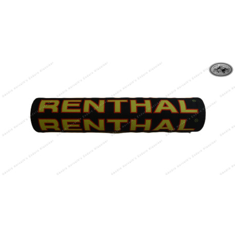 Renthal Vintage Handlebar Pad Textile Polyester Standard 22mm Retro 90s Yellow Purple