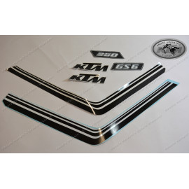 Aufklebersatz KTM GS6 Modelle 1977 125/175/250/340/400 (bitte Hubraum angeben)