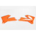 Radiator Spoiler Kit Orange for KTM 125/250/300/450/525 2005-2006, EXC up to 2007