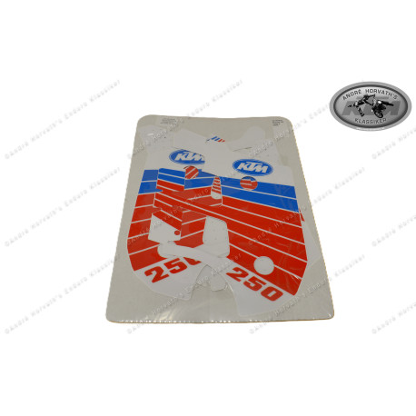 KTM 250 Spoiler und Tank Aufkleberkit Modell 1990