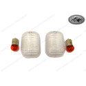 Turn Signal Lens Kit Clear with orange Bulbs KTM 1993-97