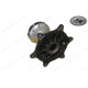Rear Hub used  black KTM 250/350/500 2-stroke 1988 56510010444