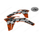 Spoiler Kit Orange with Graphics KTM SX/XC 2012 7720805400004E
