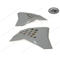 Radiator Spoiler Set white KTM SX/SXF 2008-2010 new old stock part 7730805410020