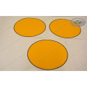 set number plate decals Oval Yellow KTM MC Models 1979-81