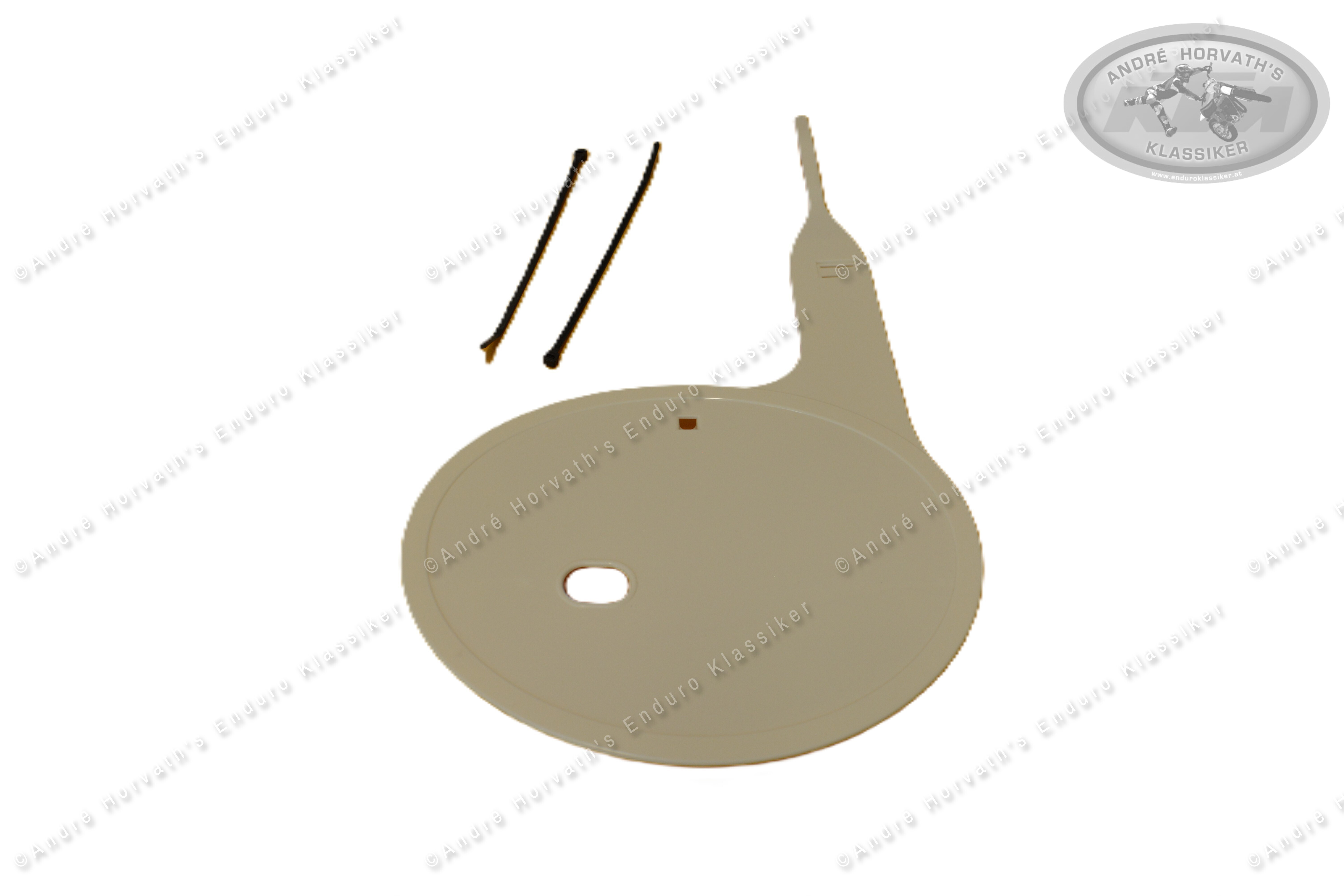 Front number plate white YZ 125/250/465 1980-1981