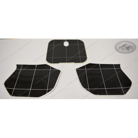 Startnummernfelder Aufklebersatz Schwarz KTM 125/250/350/500 MX 1987-1989