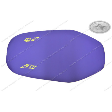 Seat Cover Purple with yellow Logo KTM 400 LC4, 620 LC4 Supercompetition Model 1996