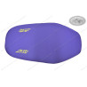 Sitzbankbezug violett mit gelbem Logo KTM 400 LC4, 620 LC4 Supercompetition Modell 1996